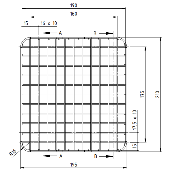 Wire Basket 210x195x95mm (H0959)